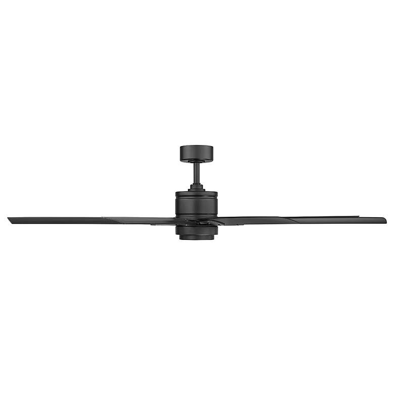 Image 5 66" Modern Forms Renegade Matte Black LED Wet Rated Smart Ceiling Fan more views