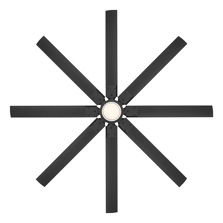 Image 6 66" Modern Forms Renegade Matte Black LED Wet Rated Smart Ceiling Fan more views