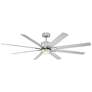 66" Modern Forms Renegade Nickel 3500K LED Wet Smart Ceiling Fan
