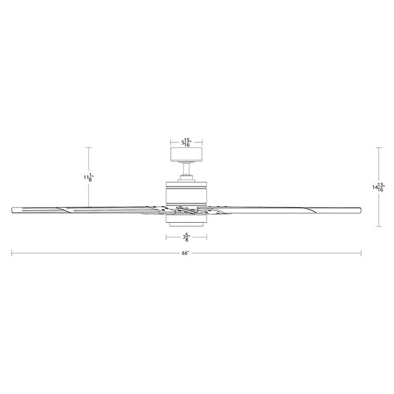 Image 7 66" Modern Forms Renegade Nickel 3500K LED Wet Smart Ceiling Fan more views