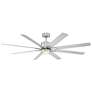 66" Modern Forms Renegade Nickel Wet 2700K LED Smart Ceiling Fan