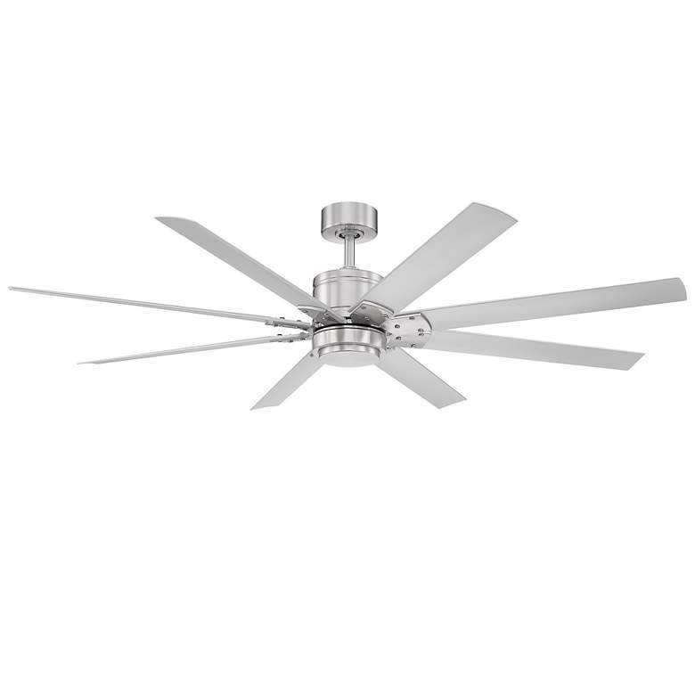 Image 3 66" Modern Forms Renegade Nickel Wet 2700K LED Smart Ceiling Fan more views