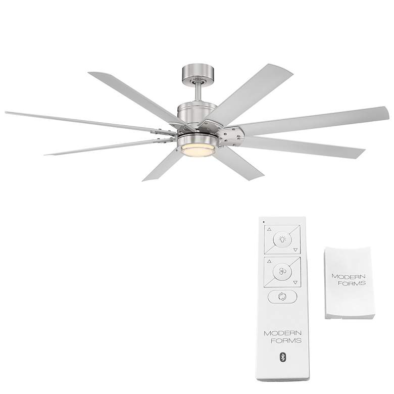 Image 7 66" Modern Forms Renegade Nickel Wet 2700K LED Smart Ceiling Fan more views