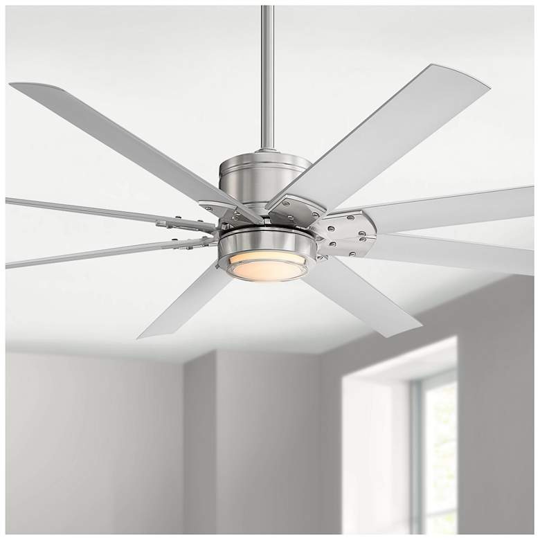 Image 1 66" Renegade Brushed Nickel LED Smart Ceiling Fan