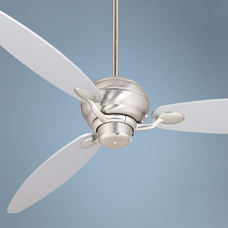 Image 1 66 inch Spyder&#8482; Brushed Steel Silver Blades Ceiling Fan