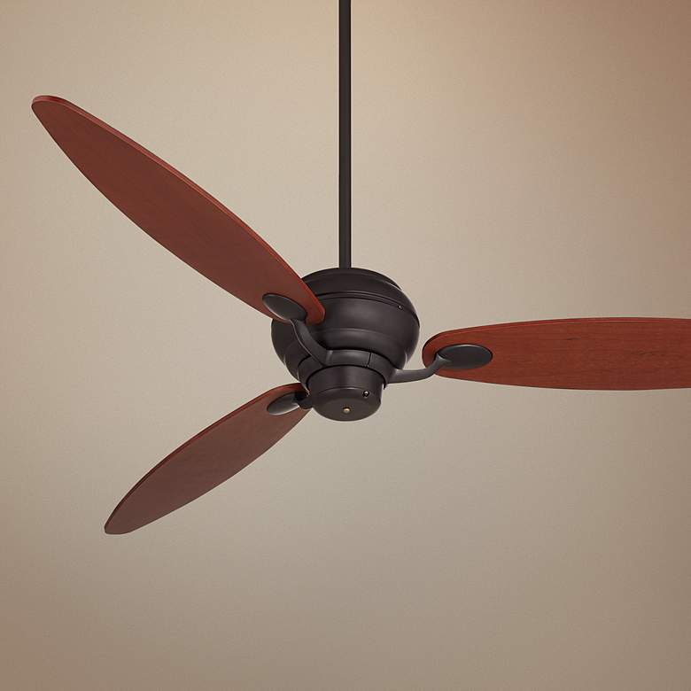 Image 1 66 inch Spyder&#8482; Matte Black Teak Blades Ceiling Fan
