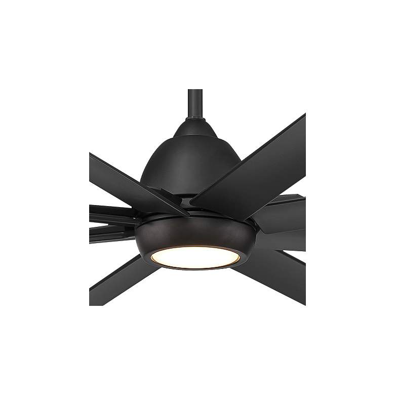 Image 2 66" WAC Mocha Matte Black LED Smart Ceiling Fan more views