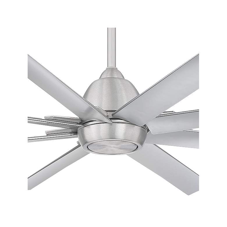 Image 2 66 inch WAC Mocha XL Brushed Aluminum Wet Rated Smart Ceiling Fan more views
