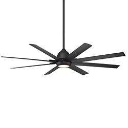66&quot; WAC Mocha XL Matte Black LED Smart Ceiling Fan