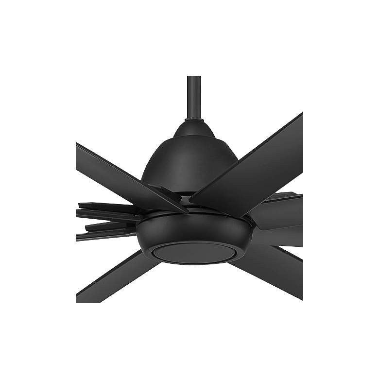 Image 2 66" WAC Mocha XL Matte Black Wet Rated Smart Ceiling Fan more views