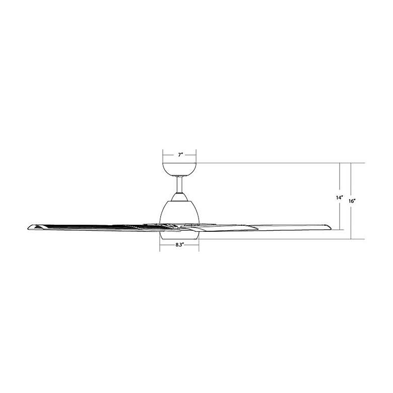 Image 7 66" WAC Mocha XL Matte Black Wet Rated Smart Ceiling Fan more views