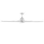 3_66" WAC Mocha XL Matte White Wet Rated Smart Ceiling Fan more views