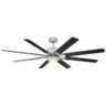 66" Modern Forms Renegade Brushed Nickel 2700K LED Smart Ceiling Fan
