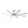 66" Modern Forms Renegade Brushed Nickel 2700K LED Smart Ceiling Fan