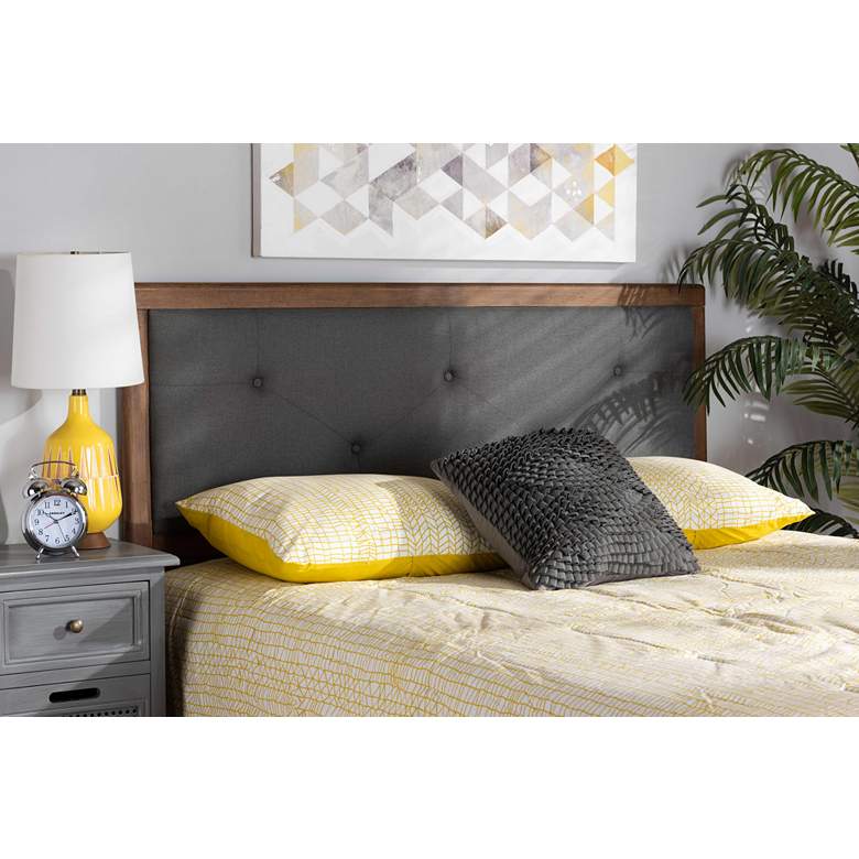 Image 1 Baxton Studio Abner Wood King Size Headboard in scene