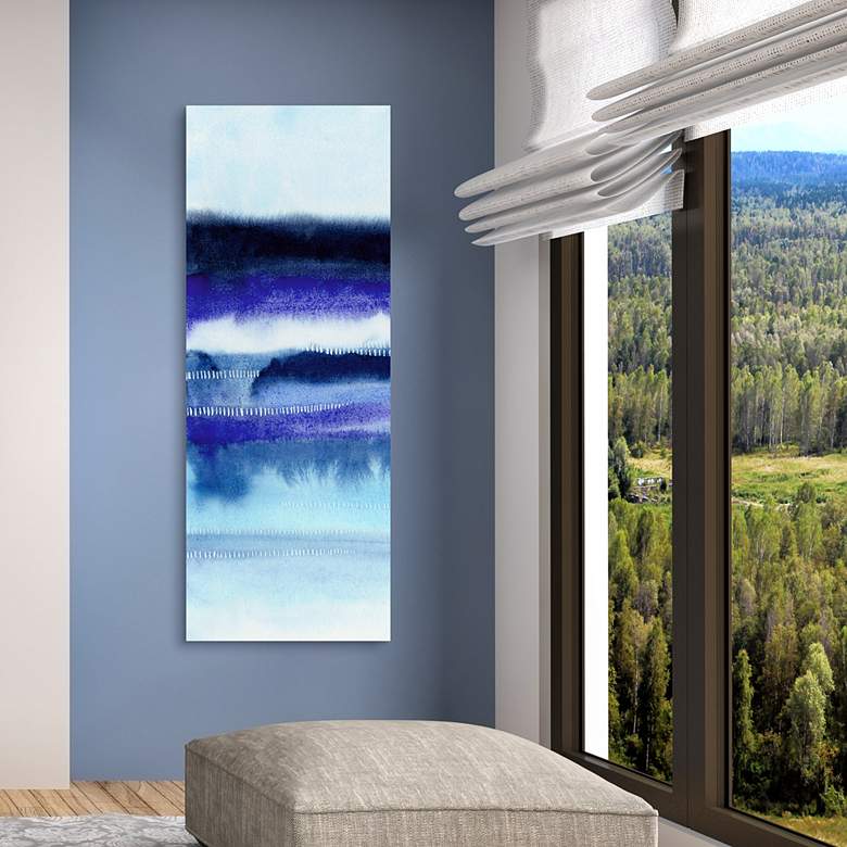 Image 1 Shorebreak Abstract A 63"H Tempered Glass Graphic Wall Art in scene