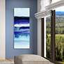 Shorebreak Abstract A 63"H Tempered Glass Graphic Wall Art in scene