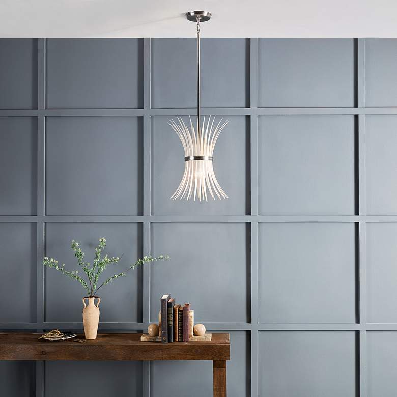 Image 1 Kichler Baile 12 3/4" Wide Brushed Nickel Pendant Light in scene