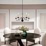 1_Heritage 24" Wide Black 5-Light Chandelier in scene