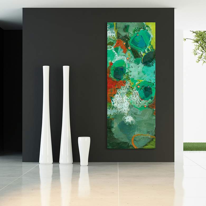 Image 1 Lolly II 63" High Free Floating Tempered Glass Wall Art in scene
