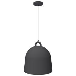 67A56 - Cool Gray Large Metal Bell Pendant