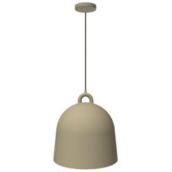 67A61 - Sand Large Metal Bell Pendant