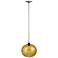 67E02 - Decorative Pendant with Amber Glass Globe