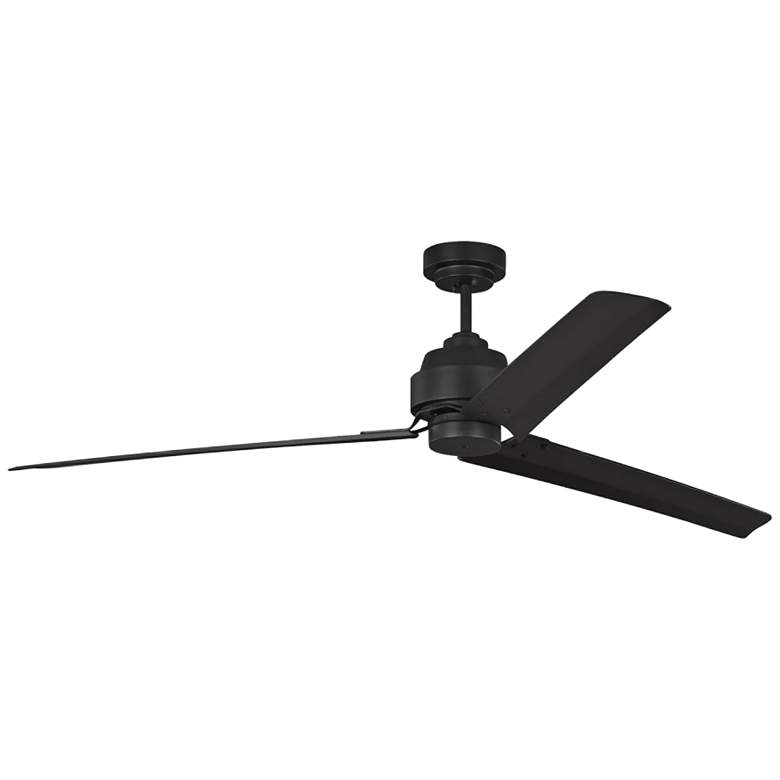 Image 2 68 inch Arcade Matte Black Ceiling Fan with Remote