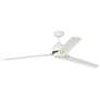 68" Arcade Matte White Large Ceiling Fan with Remote