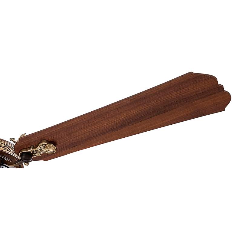 Image 4 68" Minka Aire Cristafano Walnut LED Ceiling Fan with Wall Control more views