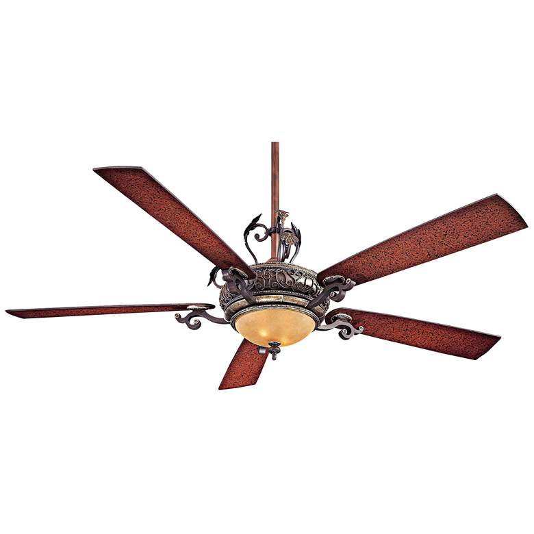 Image 2 68 inch Minka Aire Napoli LED Walnut Finish Ceiling Fan with Remote