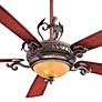 68" Minka Aire Napoli LED Walnut Finish Ceiling Fan with Remote