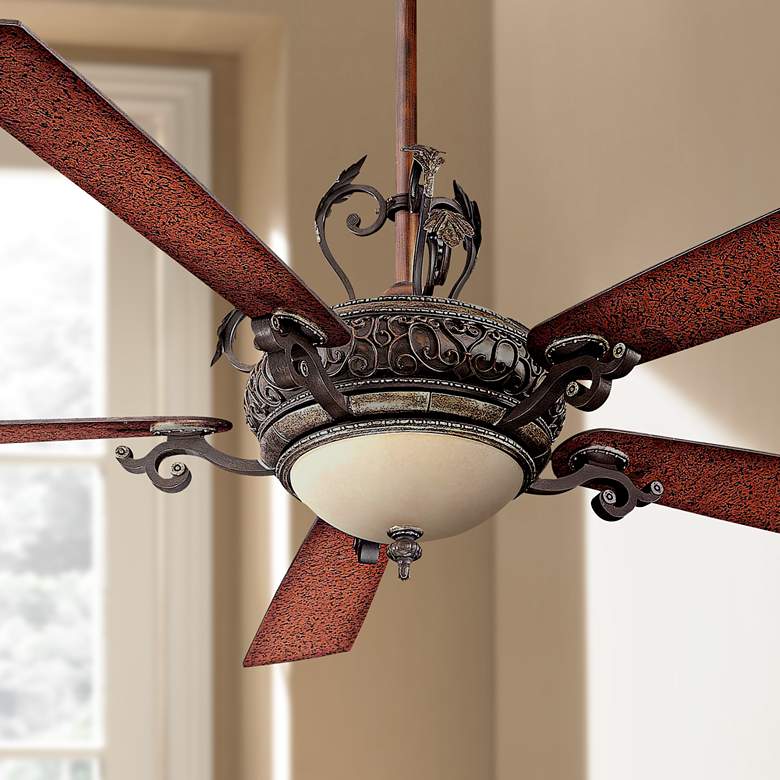 Image 1 68" Minka Aire Napoli Walnut Finish Ceiling Fan