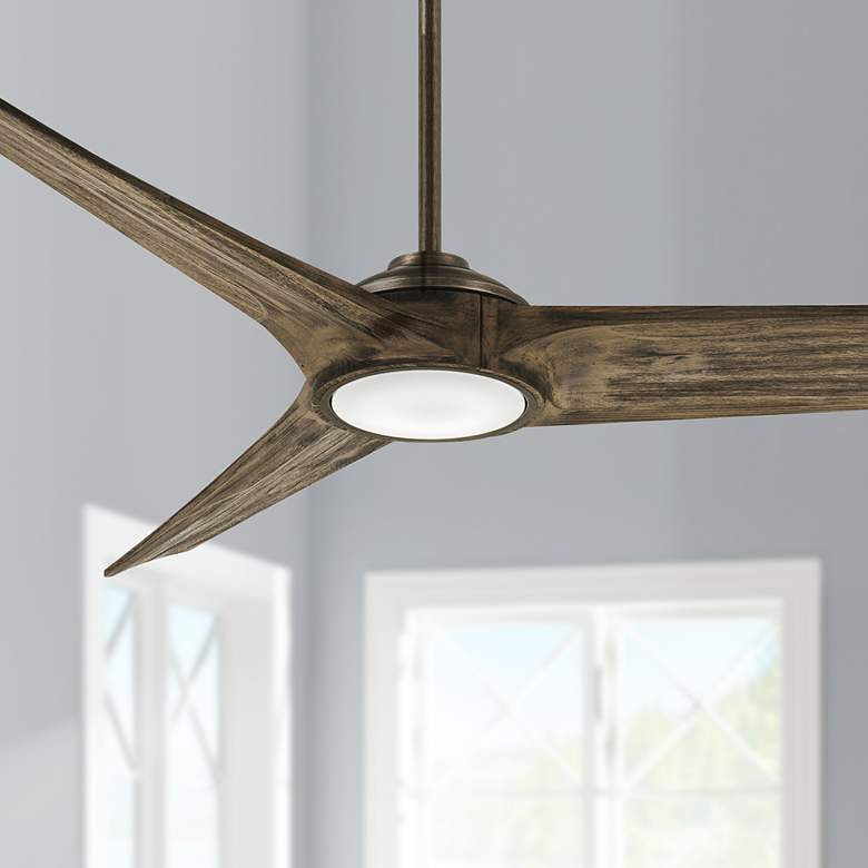 Image 1 68 inch Minka Aire Timber Aged Boardwalk LED Smart Ceiling Fan