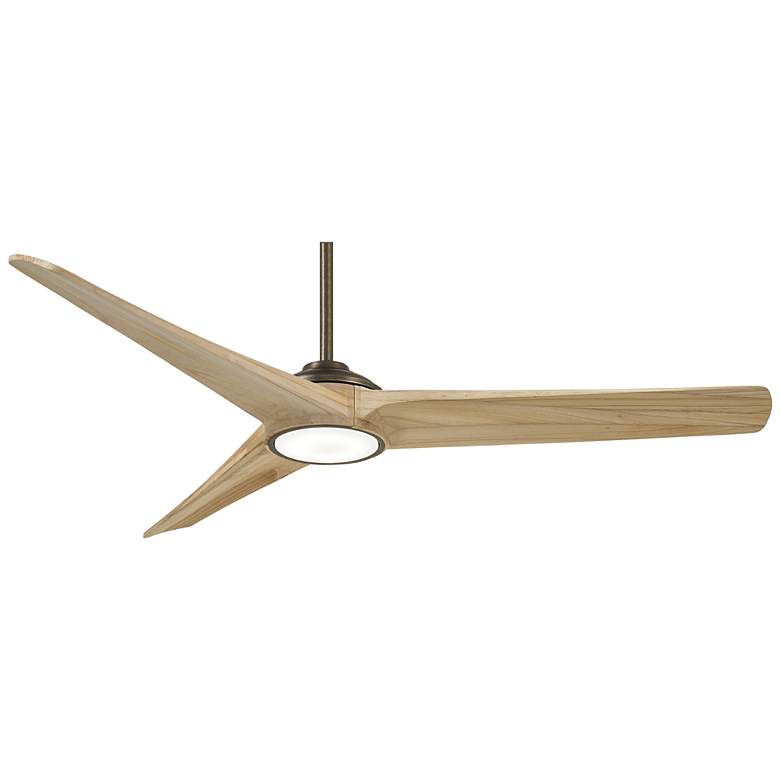 Image 2 68" Minka Aire Timber Indoor Rated Bronze and Maple LED Smart Fan