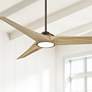 68" Minka Aire Timber Indoor Rated Bronze and Maple LED Smart Fan