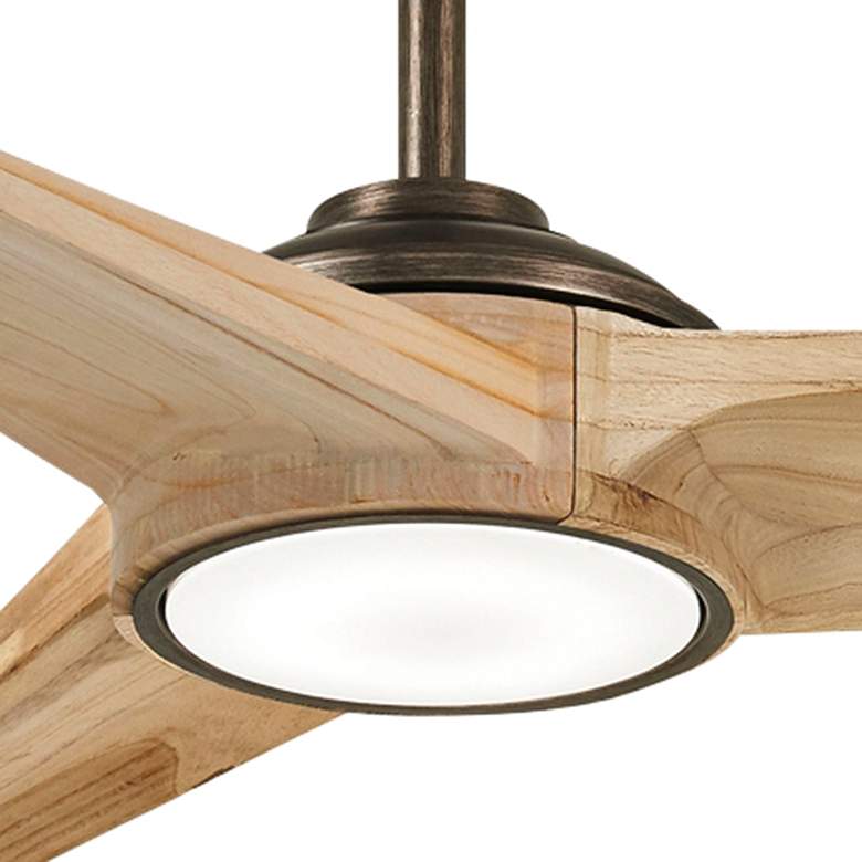 Image 3 68" Minka Aire Timber Indoor Rated Bronze and Maple LED Smart Fan more views