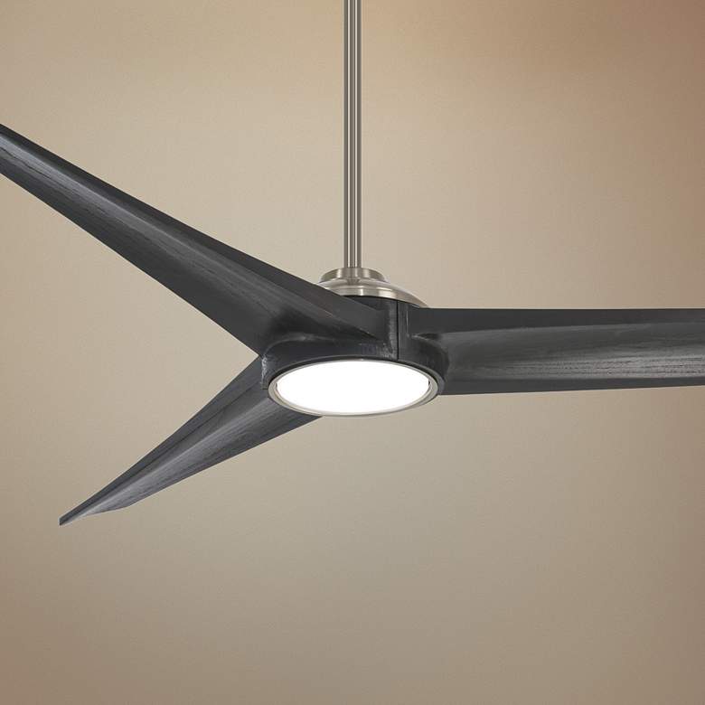 Image 1 68" Minka Aire Timber LED Coal Finish Modern Indoor Smart Ceiling Fan