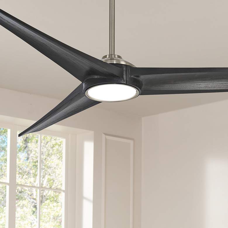 Image 1 68 inch Minka Aire Timber LED Coal Finish Modern Indoor Smart Ceiling Fan