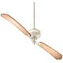 68" Quorum Turner White Two Blade Ceiling Fan with Wall Control