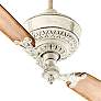 68" Quorum Turner White Two Blade Ceiling Fan with Wall Control