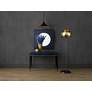 1_Kallista 46 1/2" Wide Dark Sapphire Wood Writing Desk in scene