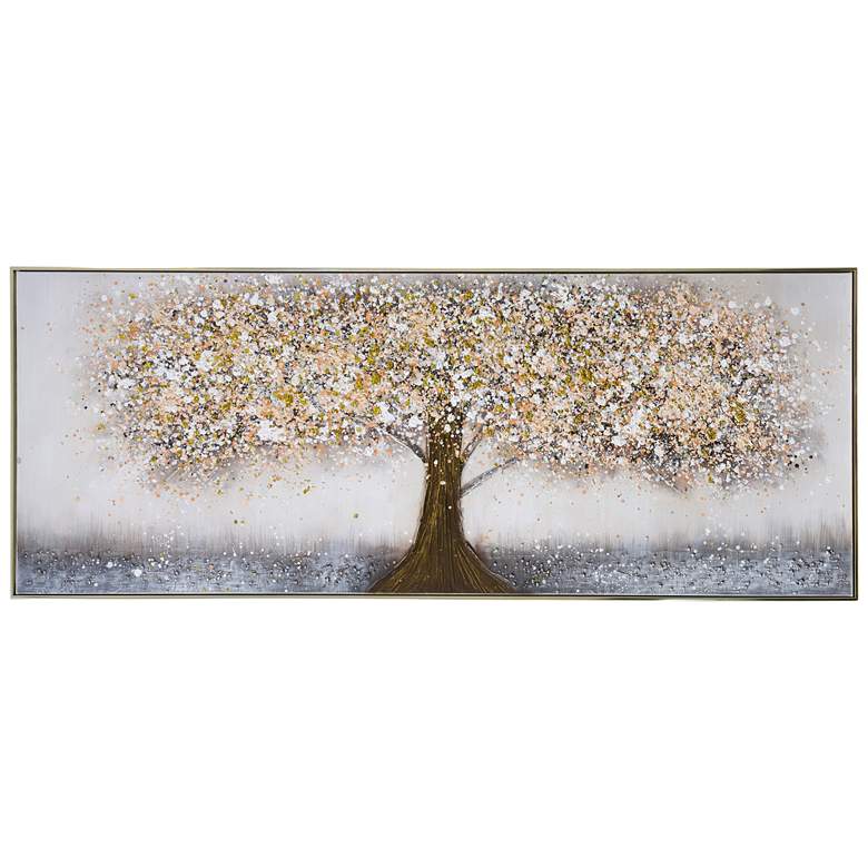 Image 1 69" x 27" Tree Multicolor Canvas Wall Art