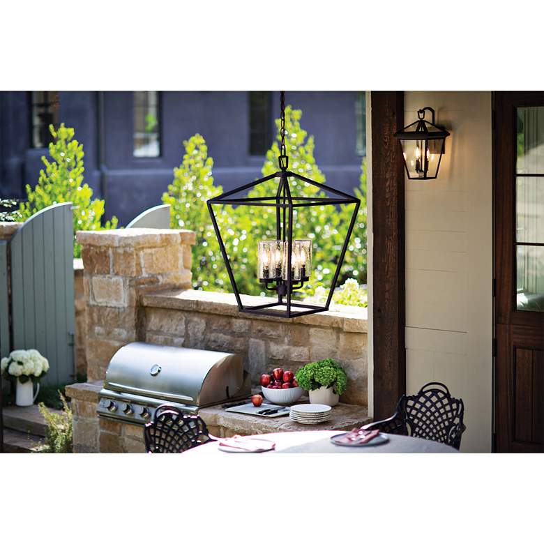 Image 1 Alford Place 24 1/2"H Oil-Rubbed Bronze Outdoor Hanging Light in scene