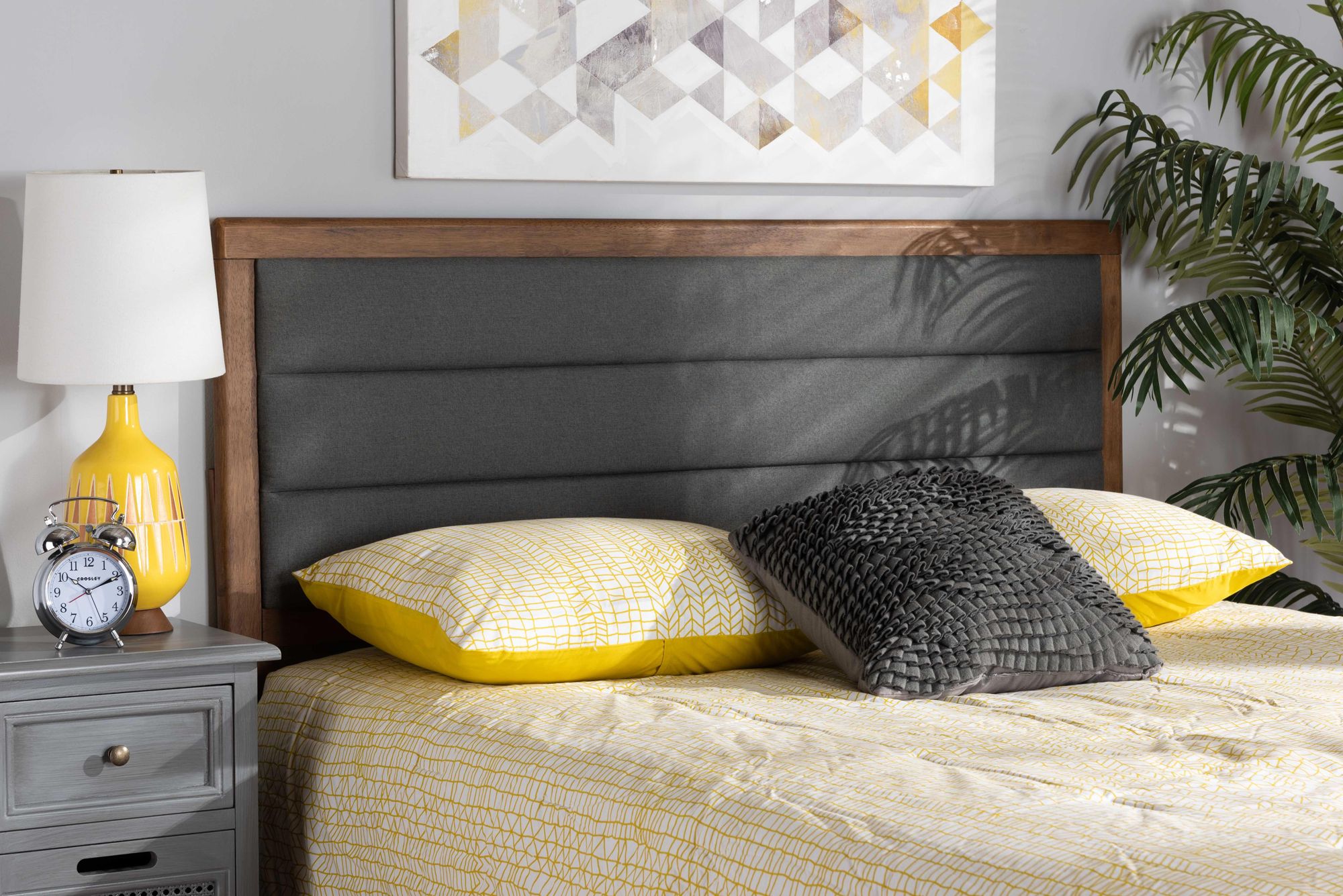 Thumbnail1 of Baxton Studio Dexter Dark Gray Full Size Headboard in scene