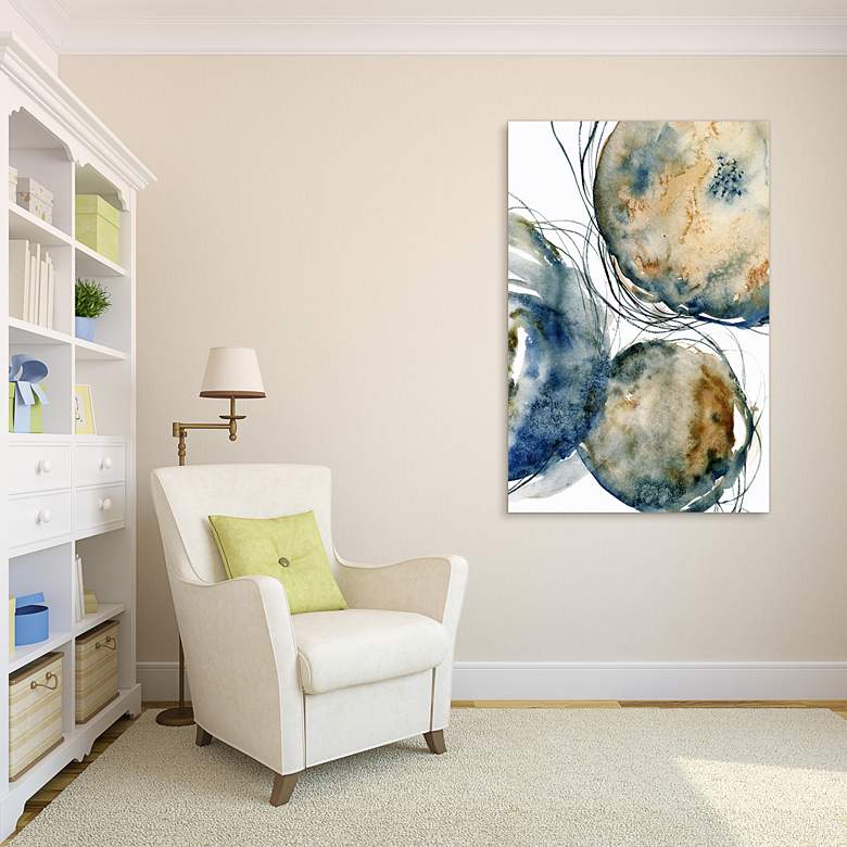 Image 1 Hibernation I 48" High Free Floating Tempered Glass Wall Art in scene