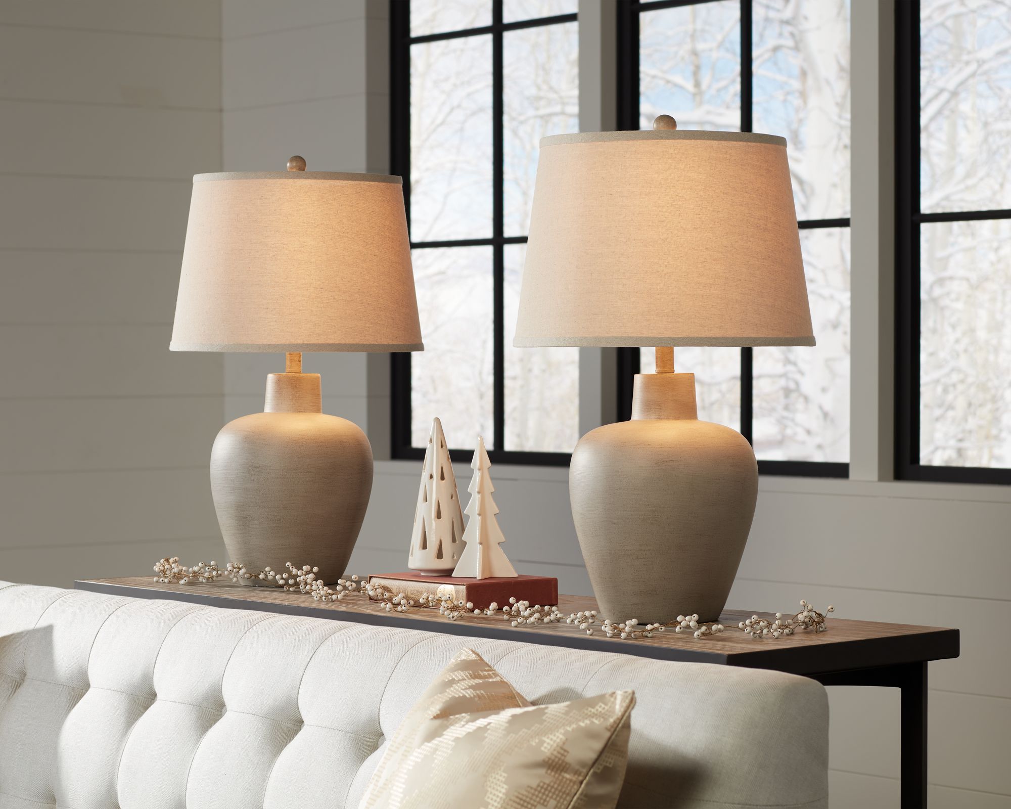 Watch A Video About the Regency Hill Glenn Southwest Urn Table Lamps Set of 2