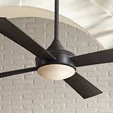 52 Minka Aire Strata Smoked Iron Ceiling Fan With Light Kit 52 Minka Aire Aluma Wet Oil Rubbed Bronze Ceiling Fan