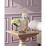 Thumbnail1 of Regency Hill Blue Flower 18" High Touch On-Off Accent Table Lamp in scene
