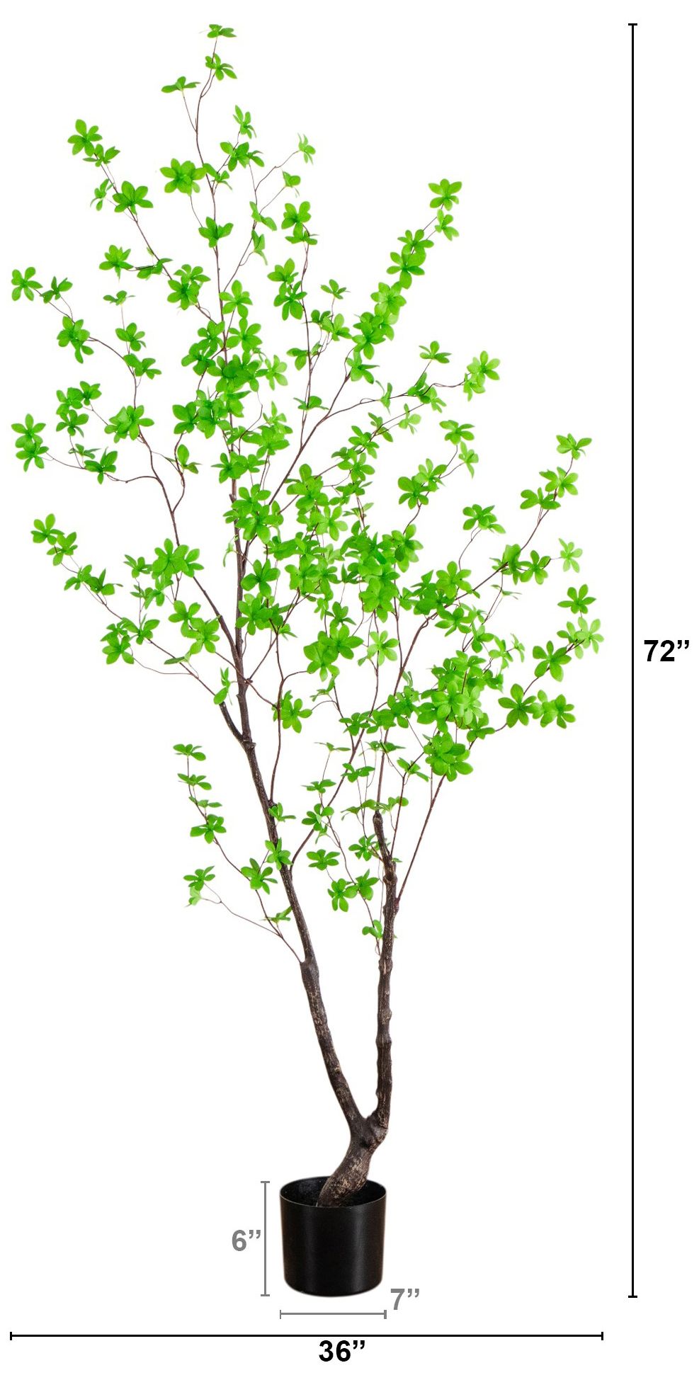 Image 3 6ft. Artificial Minimalist Enkianthus Tree more views